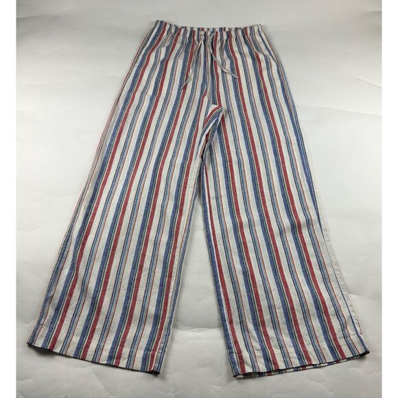 TALL Old Navy Striped Linen Blend Wide Leg Lounge Pant MT - Picture 1 of 7